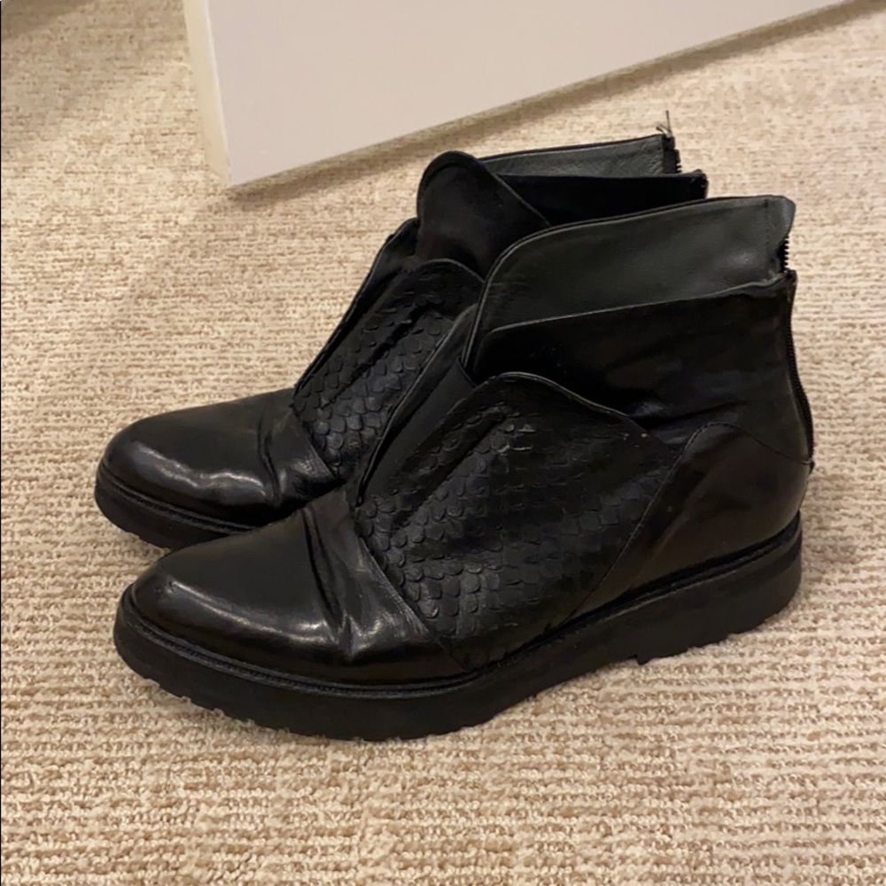 Leather low boots from Florence Italy